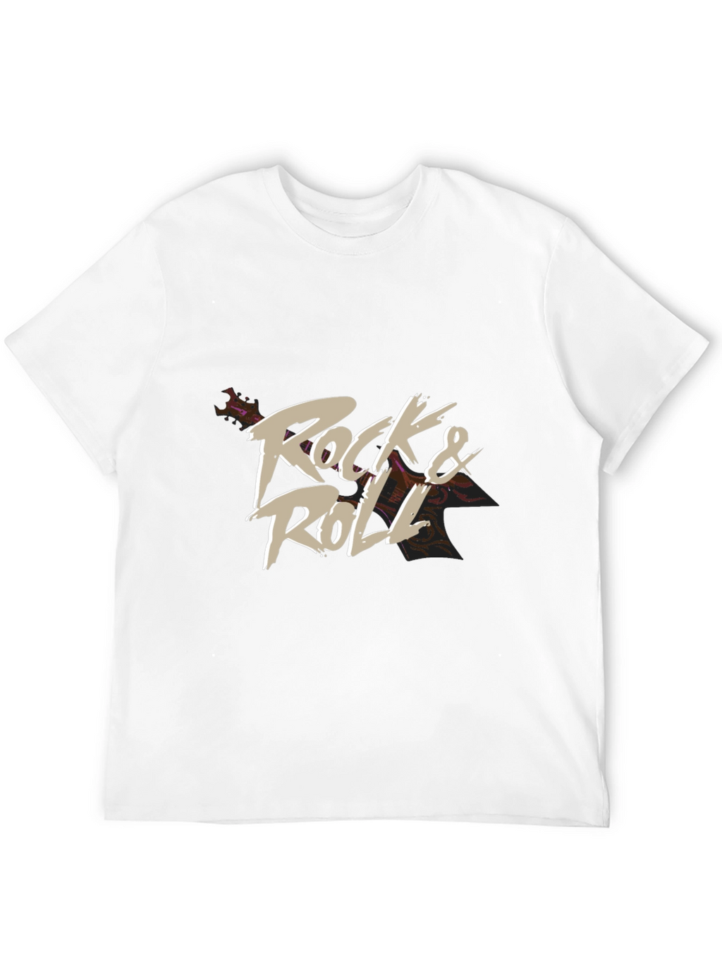 Rock & Roll Graphic T-Shirt - Black
