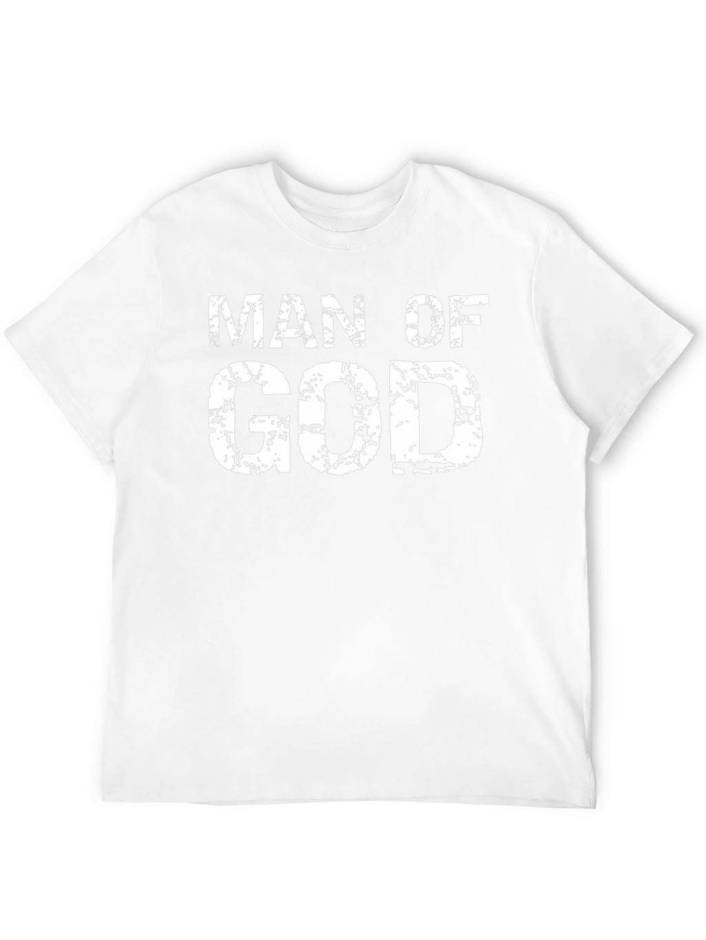 Man of God Black Cotton Graphic T-Shirt
