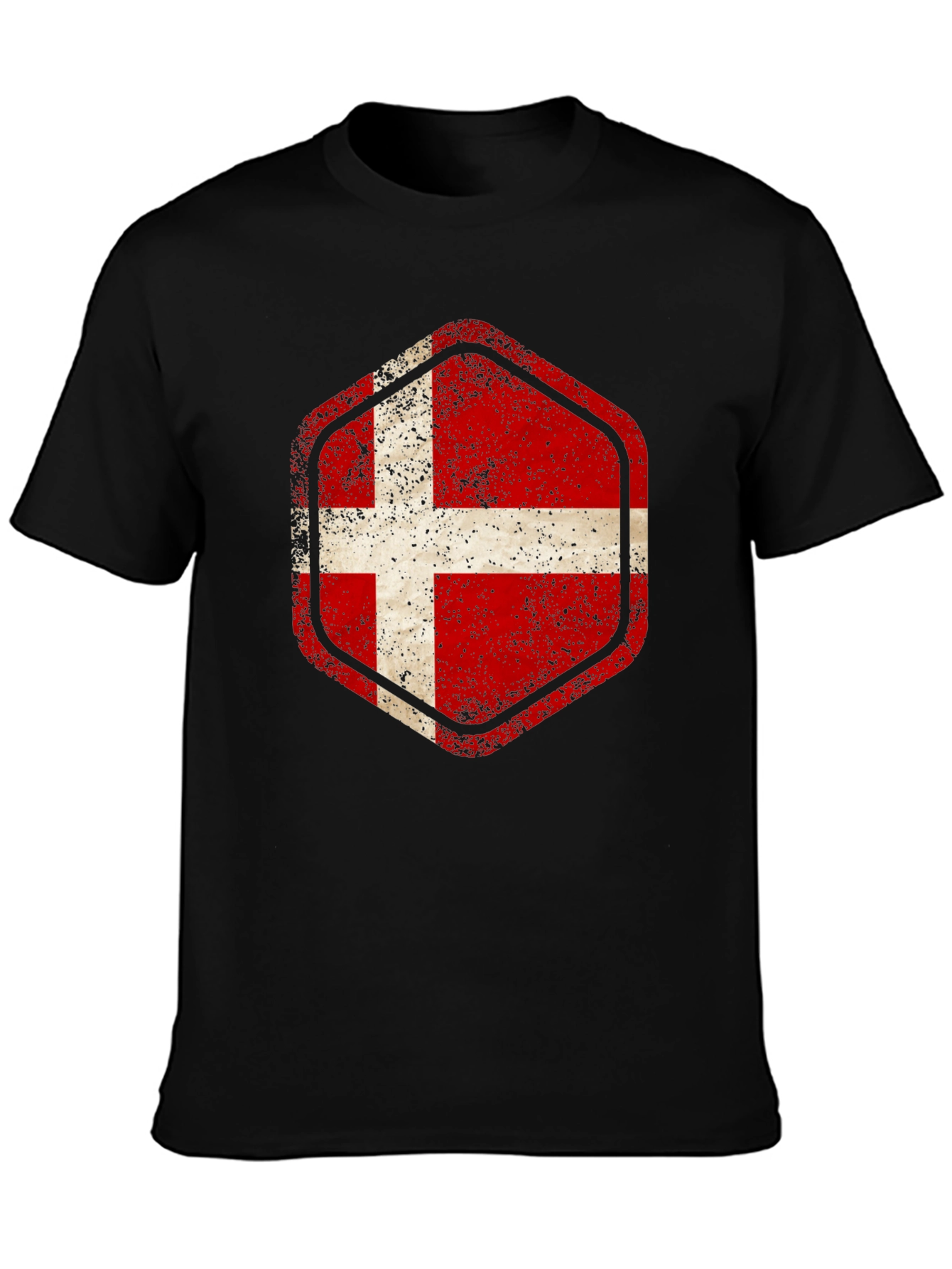 Denmark Flag Graphic T-Shirt