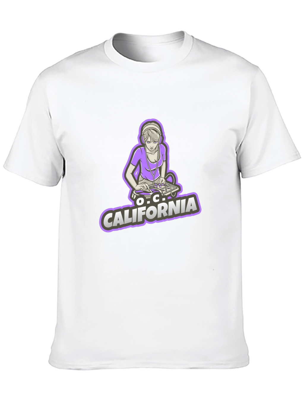 DJ Girl O.C. California Black Tee