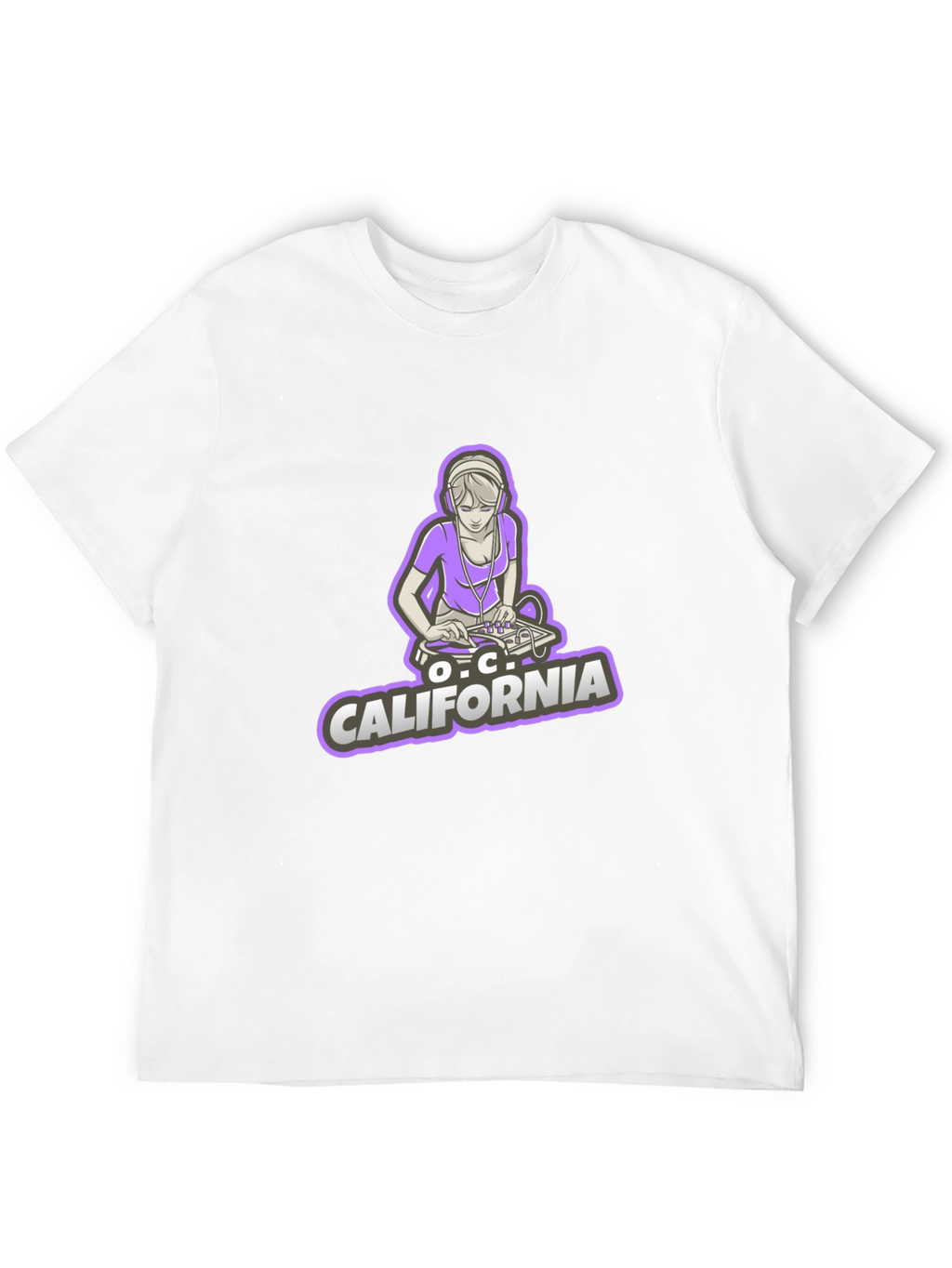 DJ Girl O.C. California Black Tee