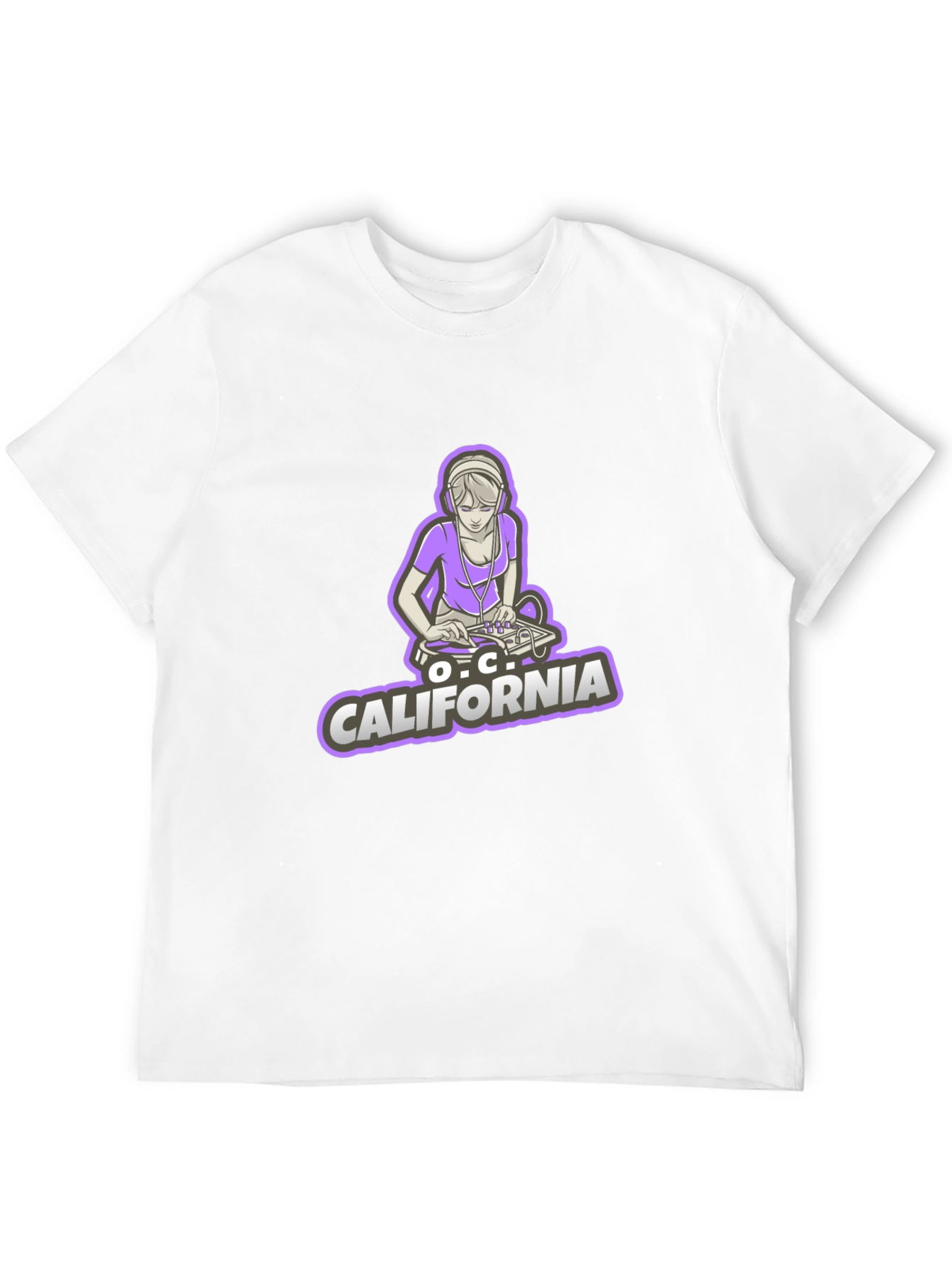 DJ Girl O.C. California Black Tee