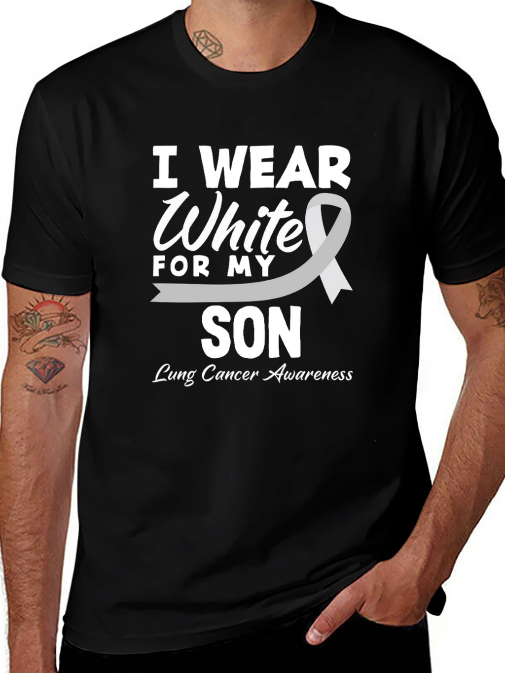 Lung Cancer Awareness Son T-Shirt