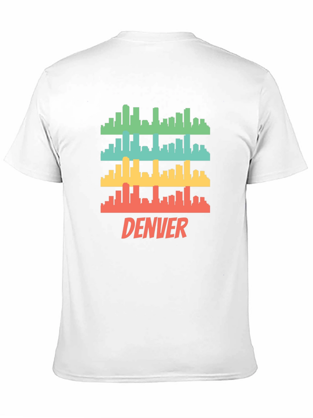 Denver Skyline Mens Black Graphic Tee