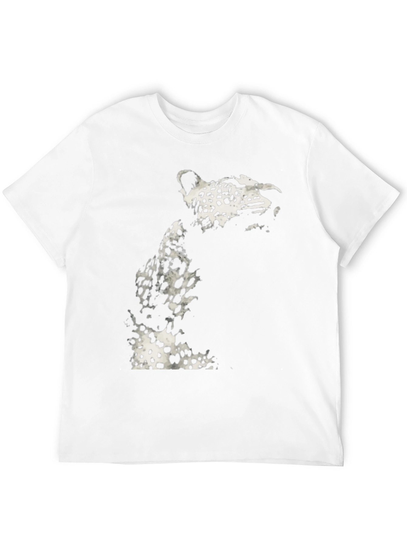 Black Leopard Print Graphic T-Shirt