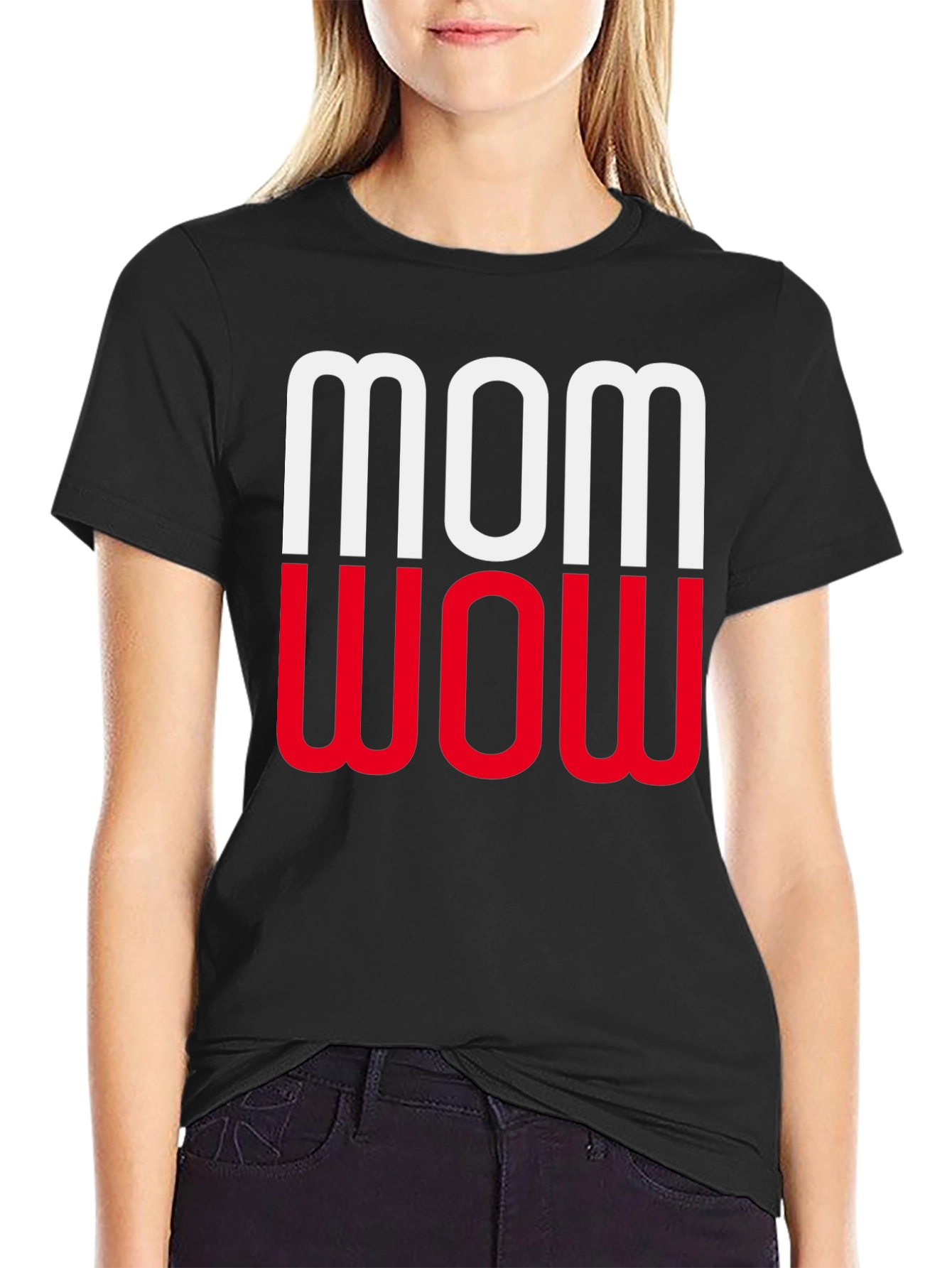 Mom Wow Graphic Tee - Modern Unisex T-Shirt