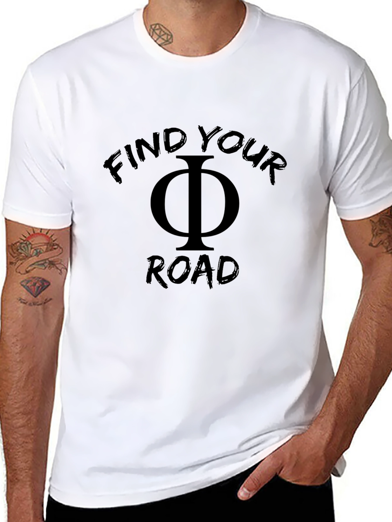 Find Your Road Black T-Shirt