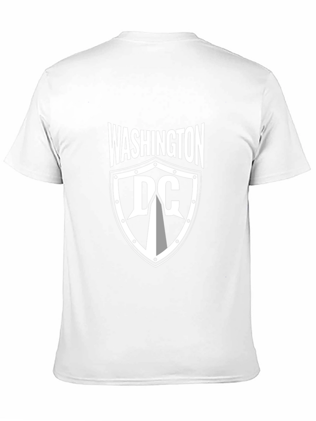 Washington DC Shield Graphic Tee - Black Cotton T-Shirt