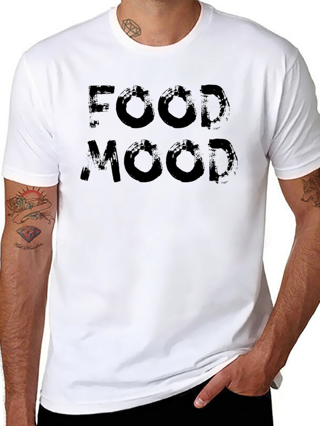 Food Mood Graphic Tee - Casual Cotton T-Shirt