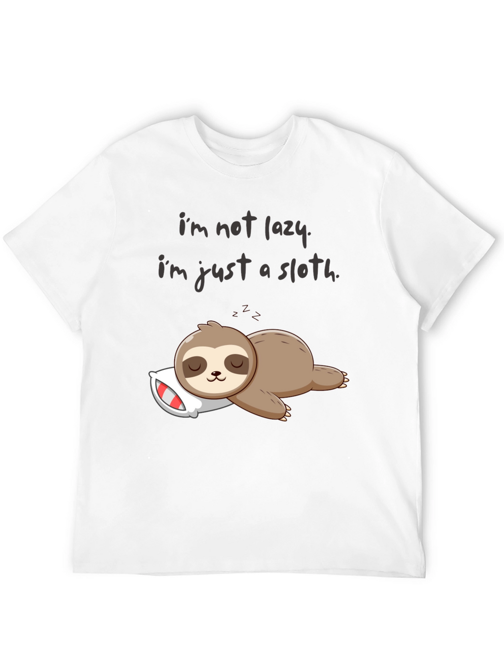 Lazy Sloth Graphic T-Shirt - Comfy & Funny!