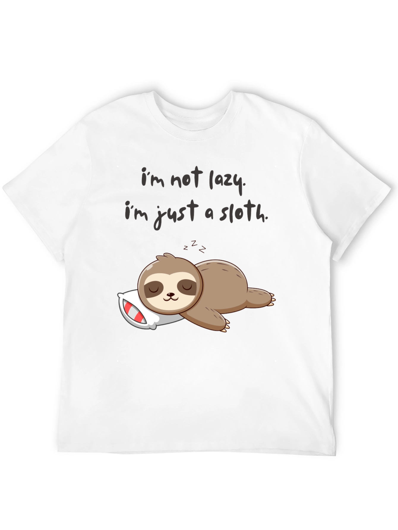 Lazy Sloth Graphic T-Shirt - Comfy & Funny!