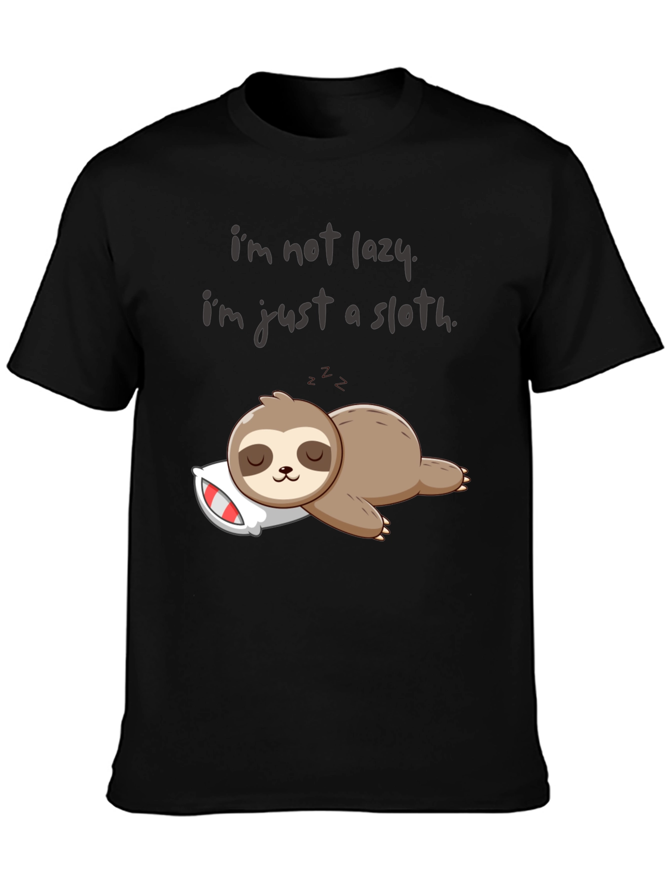 Lazy Sloth Graphic T-Shirt - Comfy & Funny!