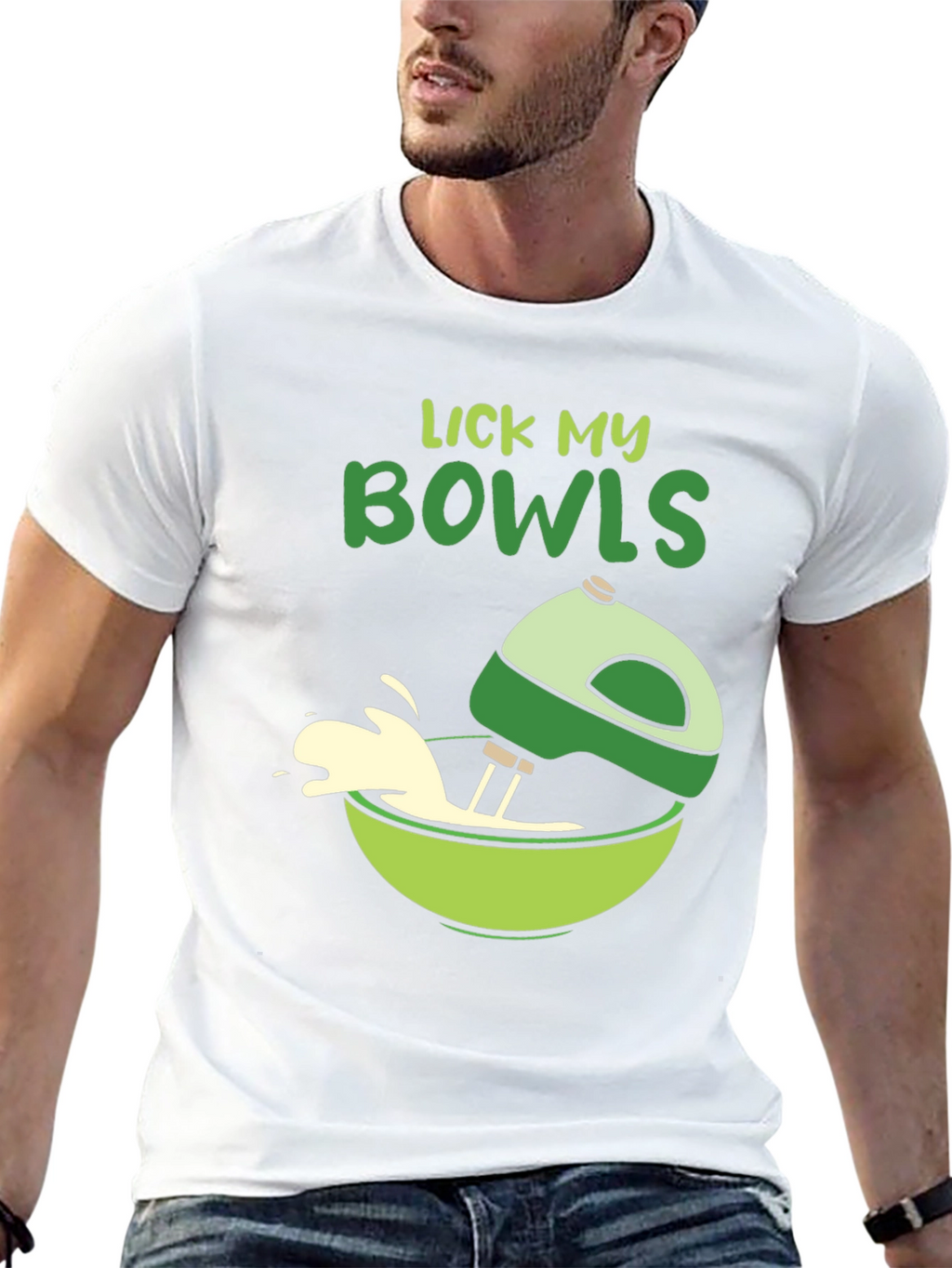 Lick My Bowls T-Shirt - Quirky Baking Humor