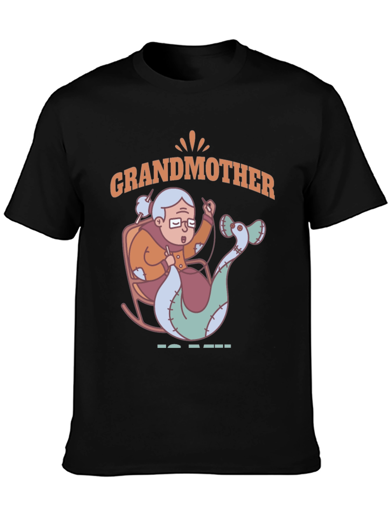 Grandmother Mermaid Knitting T-Shirt - Unique Gift Idea