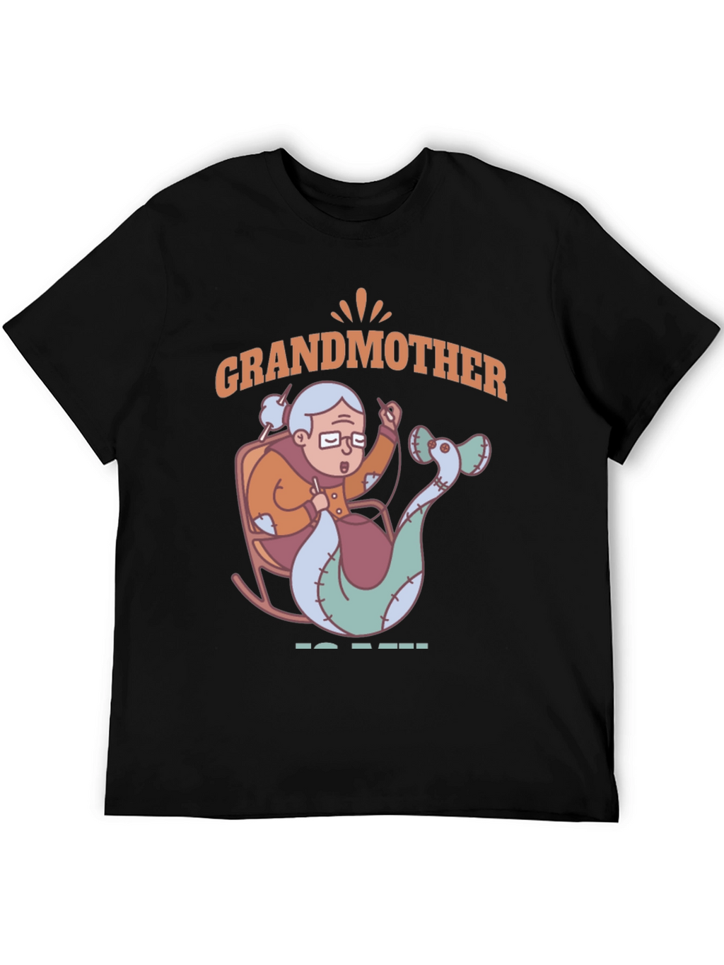 Grandmother Mermaid Knitting T-Shirt - Unique Gift Idea