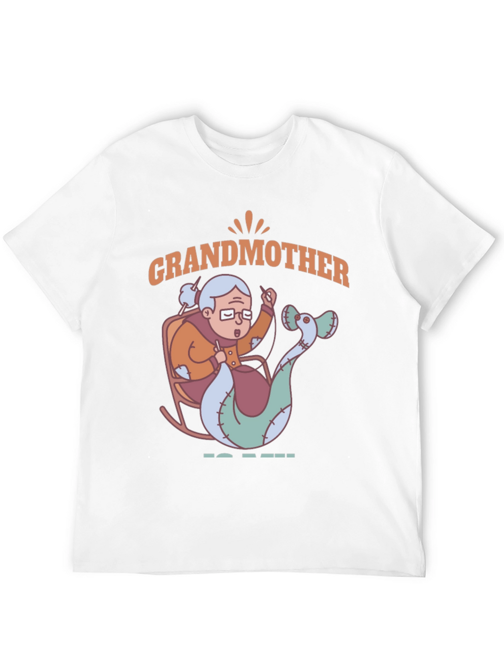 Grandmother Mermaid Knitting T-Shirt - Unique Gift Idea
