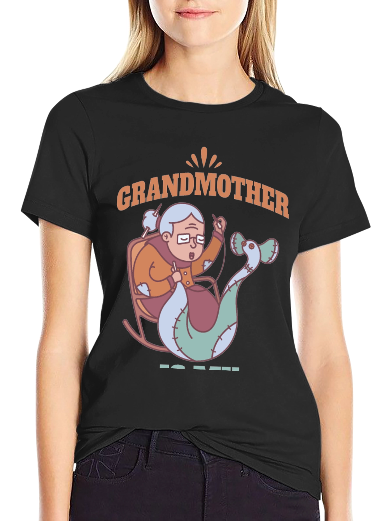Grandmother Mermaid Knitting T-Shirt - Unique Gift Idea