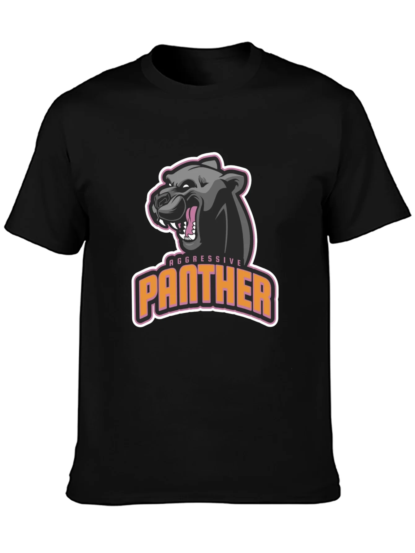 Aggressive Panther Graphic T-Shirt