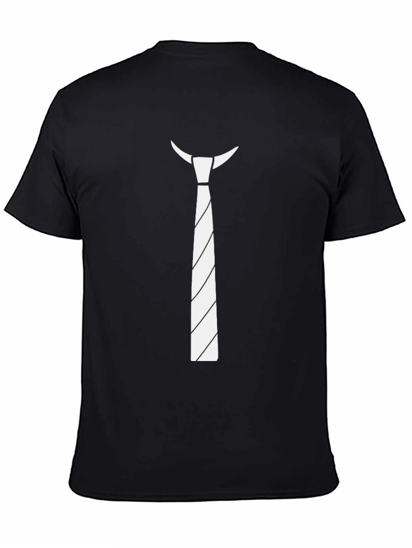Novelty Tie Print T-Shirt - Funny Casual Wear