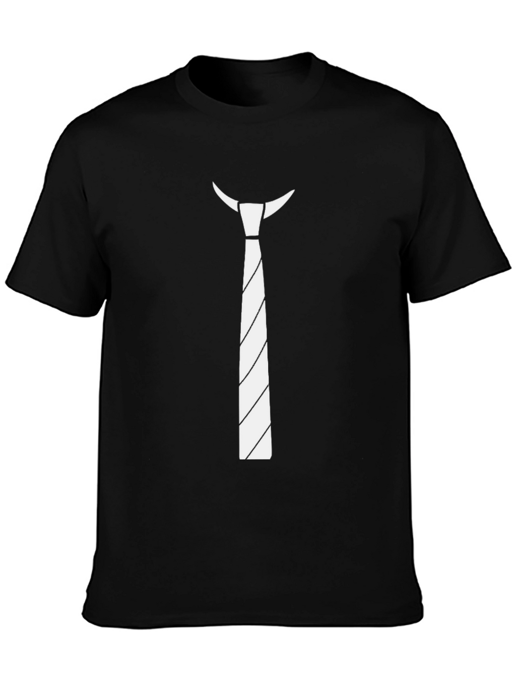 Novelty Tie Print T-Shirt - Funny Casual Wear