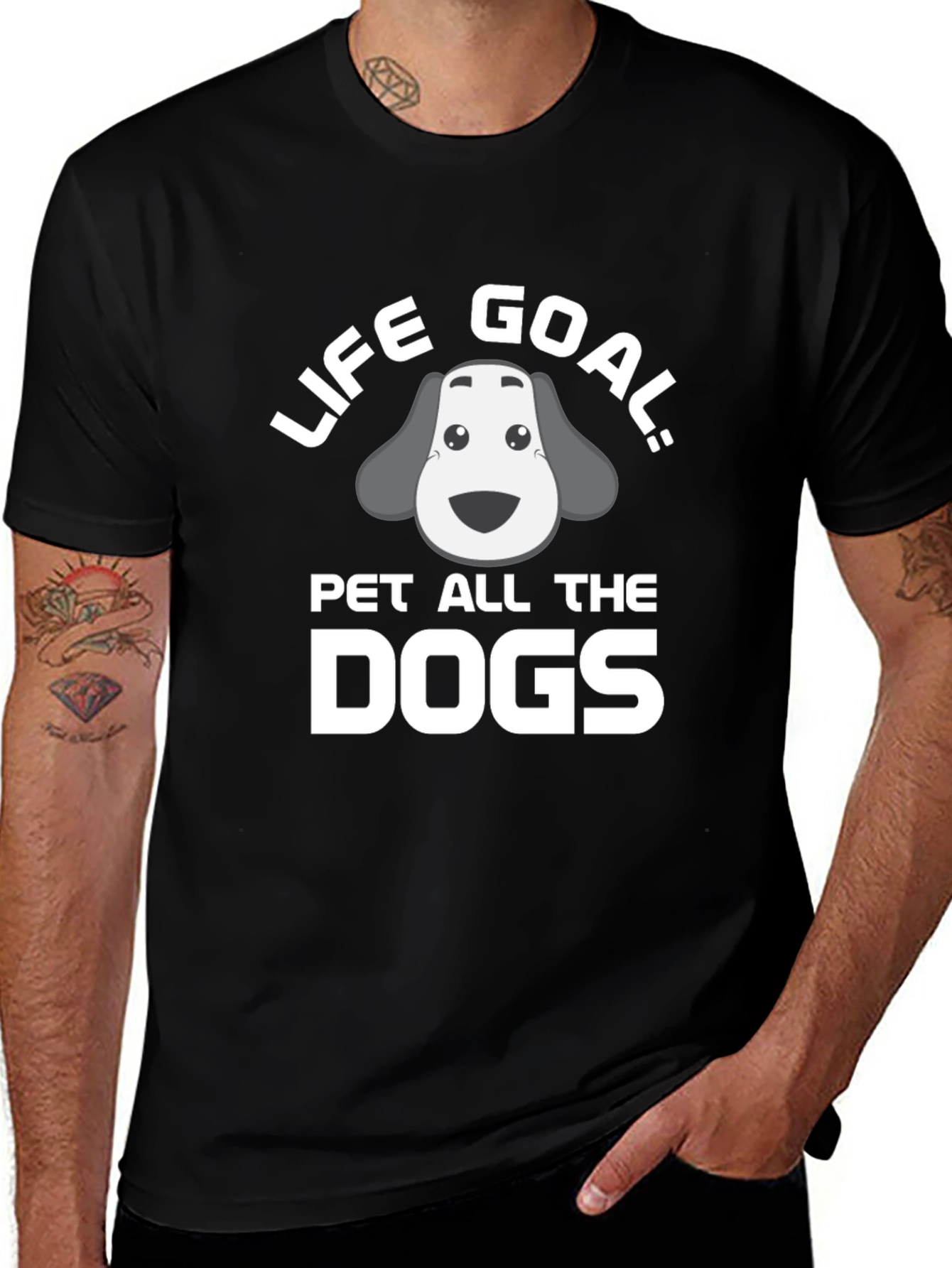 Life Goal: Pet All the Dogs T-Shirt
