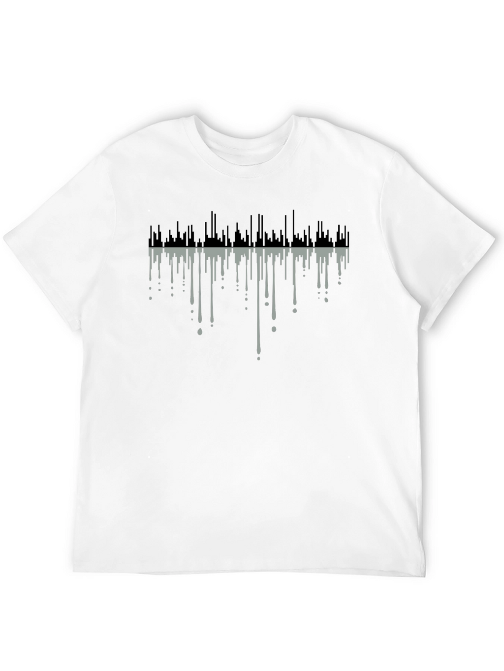 Abstract Drip Art Black T-Shirt