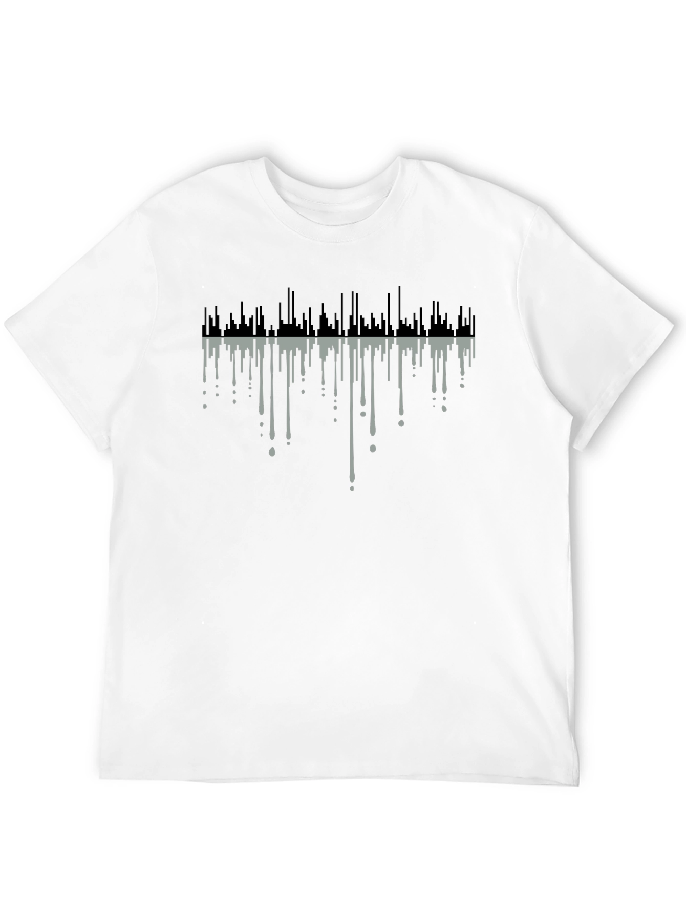 Abstract Drip Art Black T-Shirt