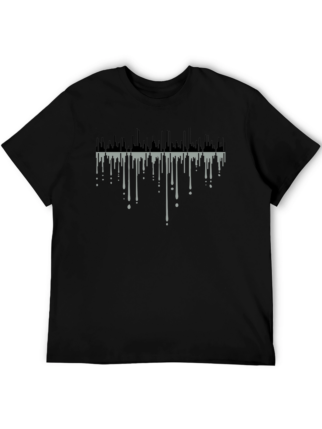 Abstract Drip Art Black T-Shirt
