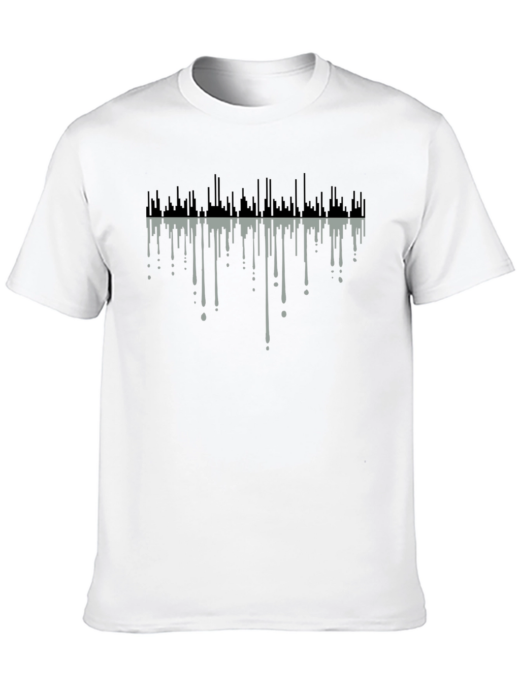 Abstract Drip Art Black T-Shirt