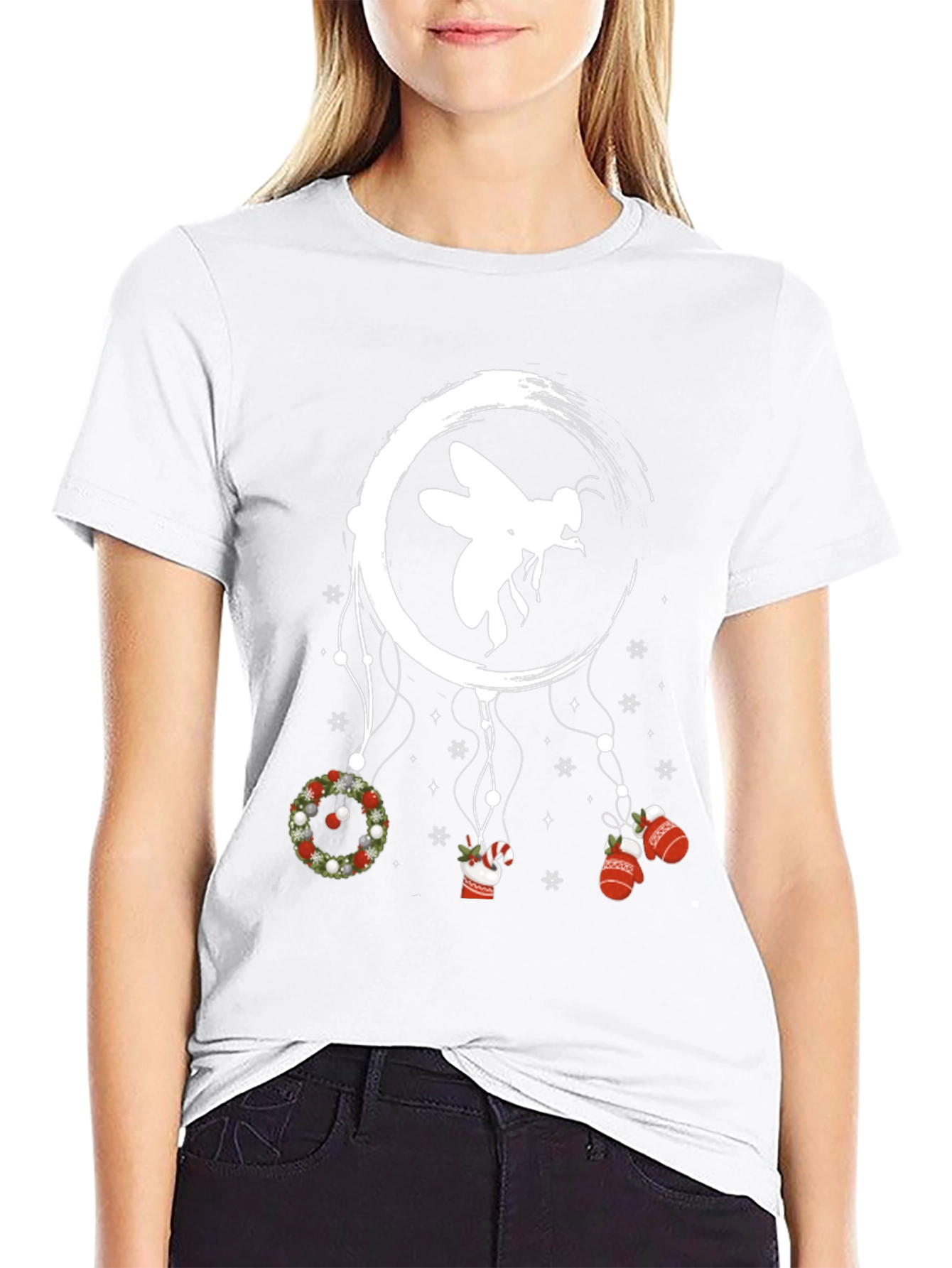 Whimsical Christmas Bee T-Shirt