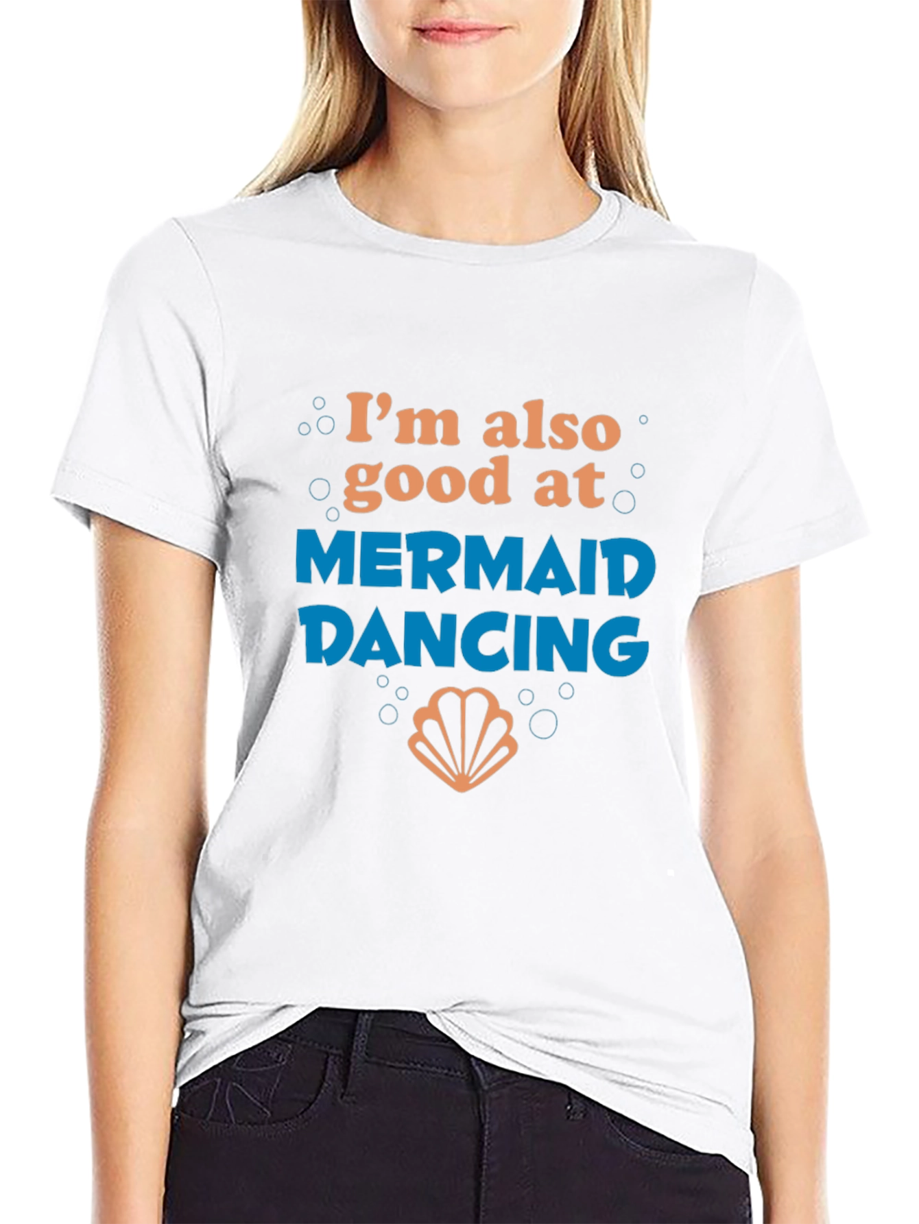 Mermaid Dancing Graphic Tee - Funny T-Shirt