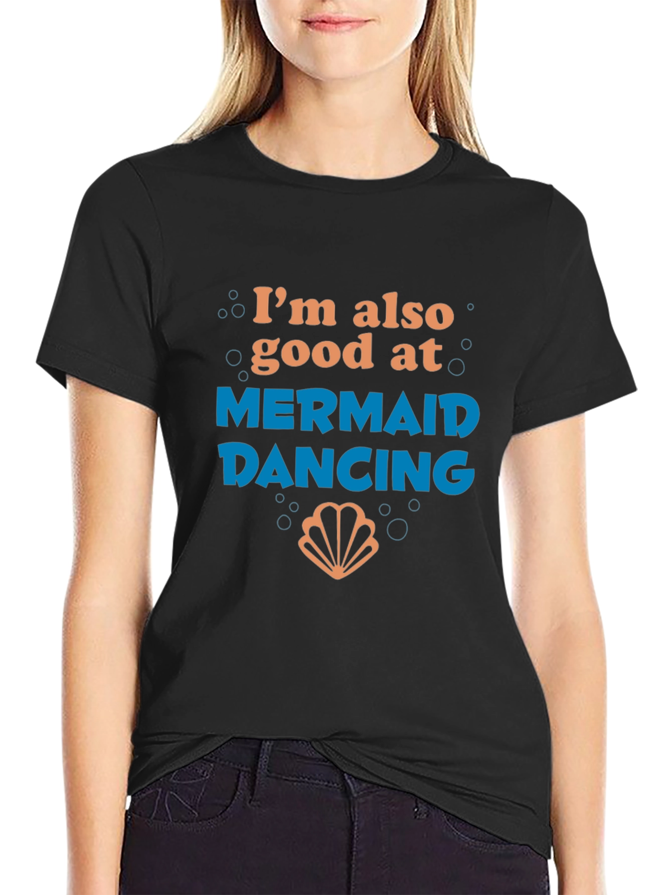 Mermaid Dancing Graphic Tee - Funny T-Shirt