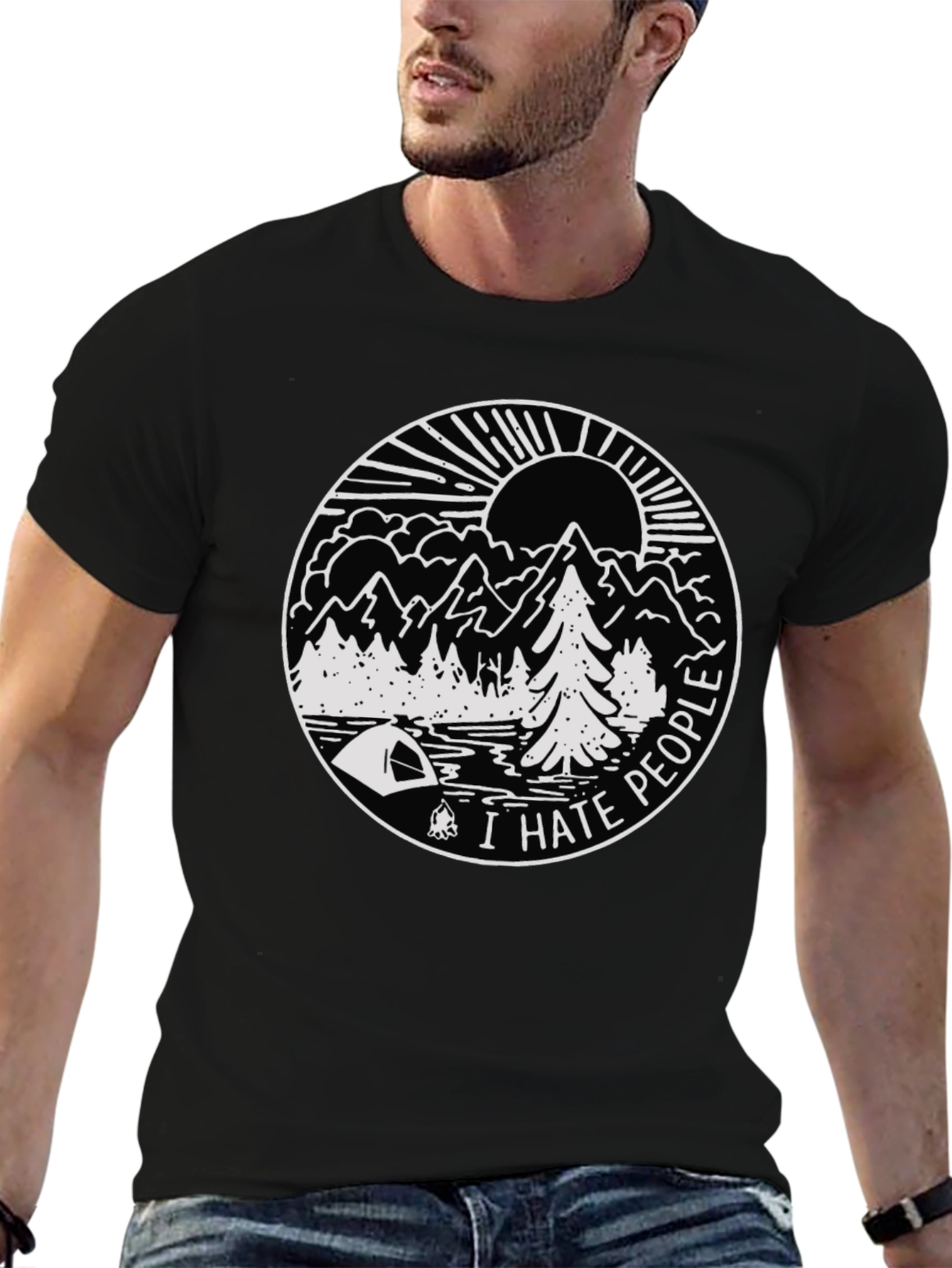 I Hate People Camping T-Shirt