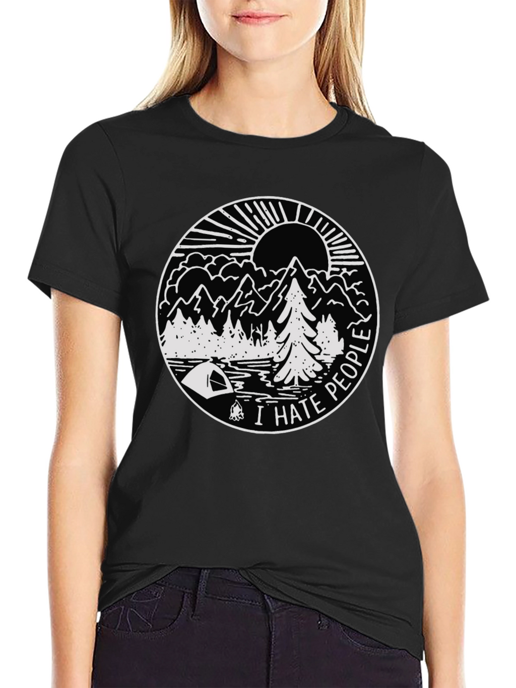 I Hate People Camping T-Shirt