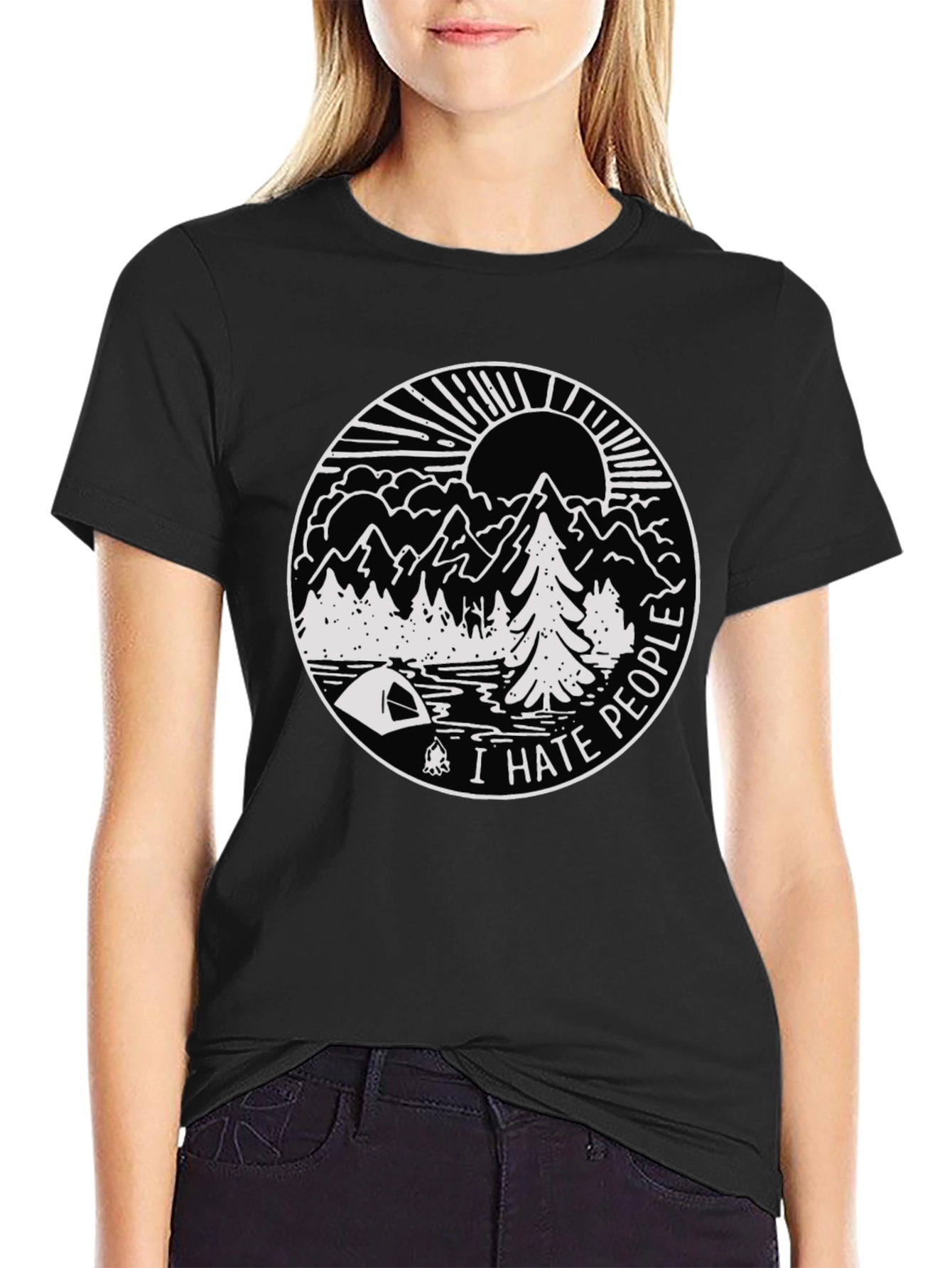 I Hate People Camping T-Shirt