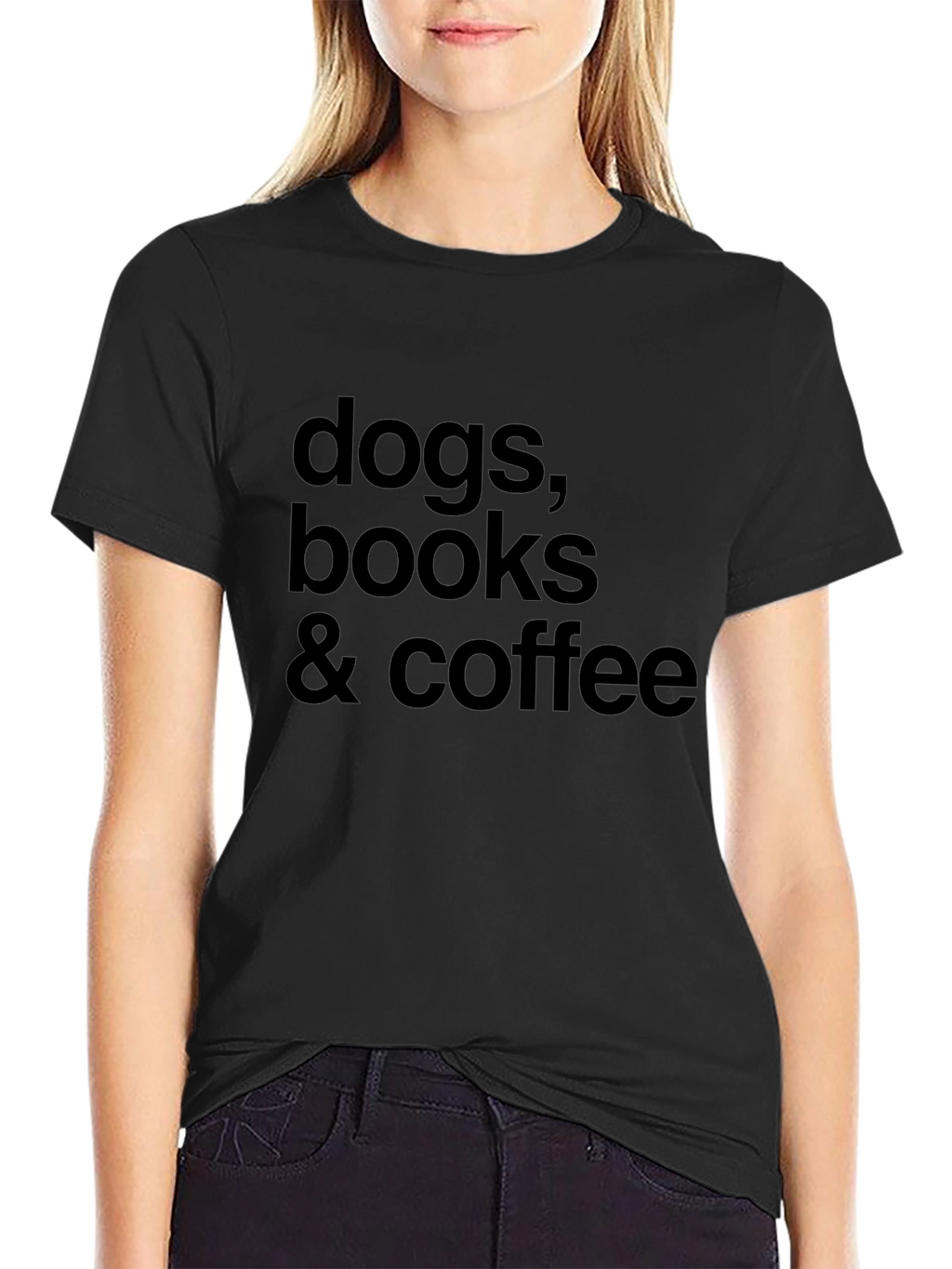 Dogs Books & Coffee Graphic Tee
