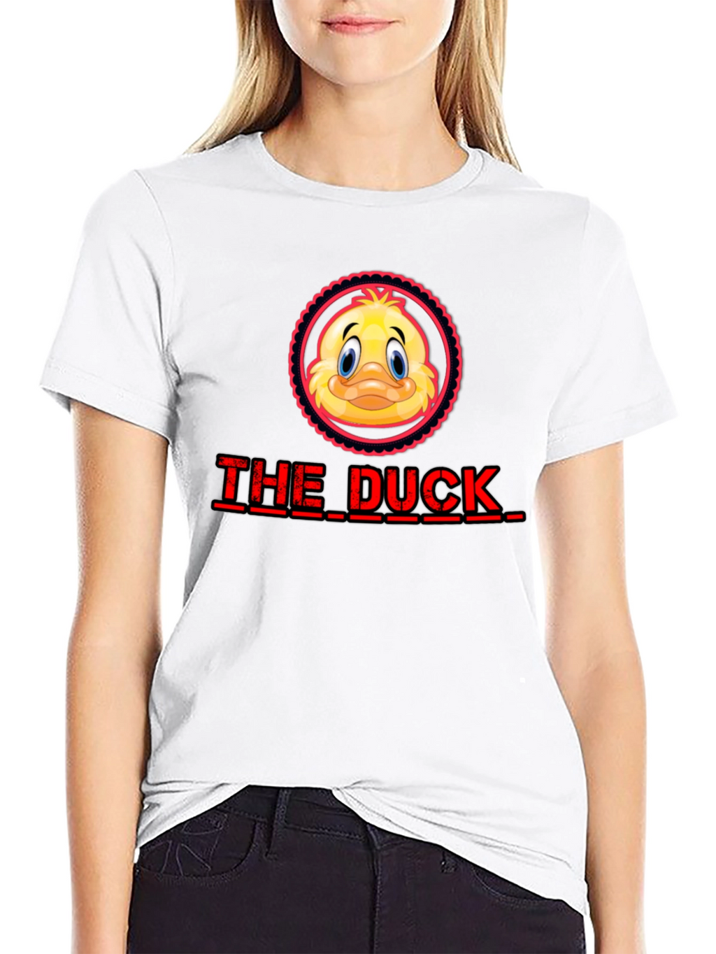 The Duck Graphic Print Black T-Shirt