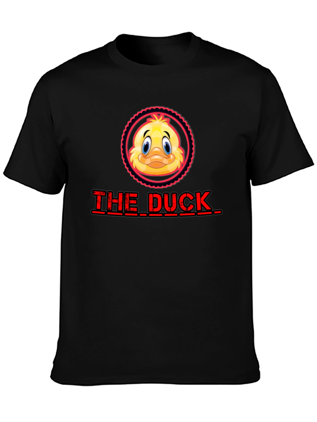 The Duck Graphic Print Black T-Shirt