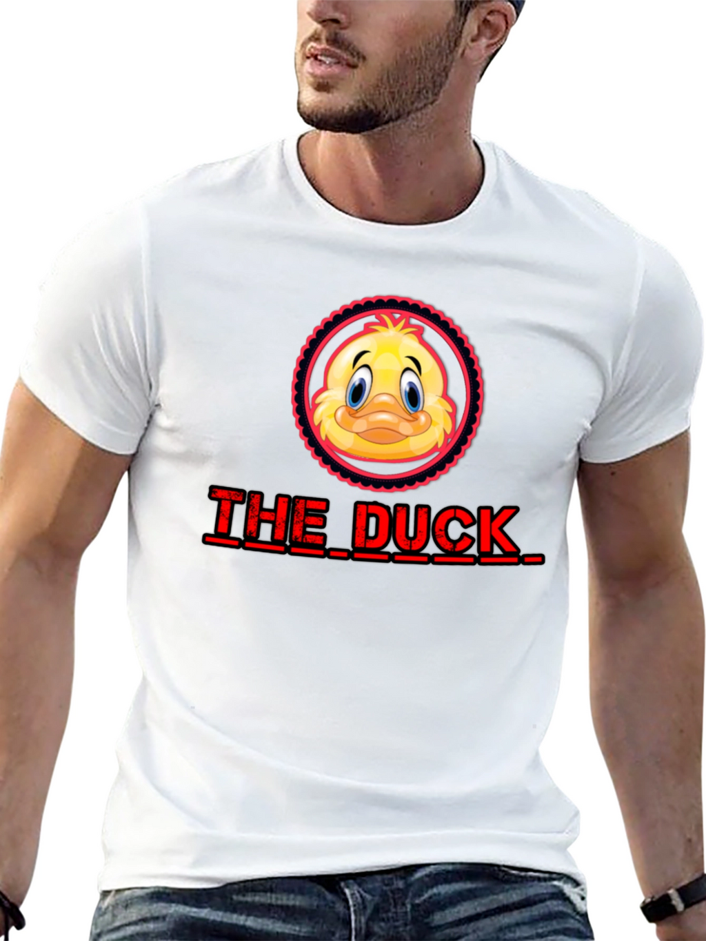 The Duck Graphic Print Black T-Shirt