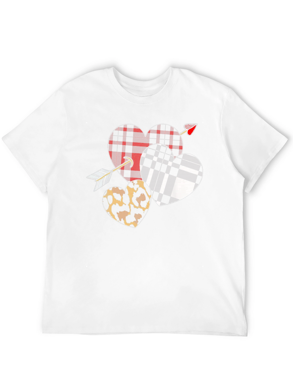 Heart Arrow T-Shirt Valentines Day Black Graphic Tee