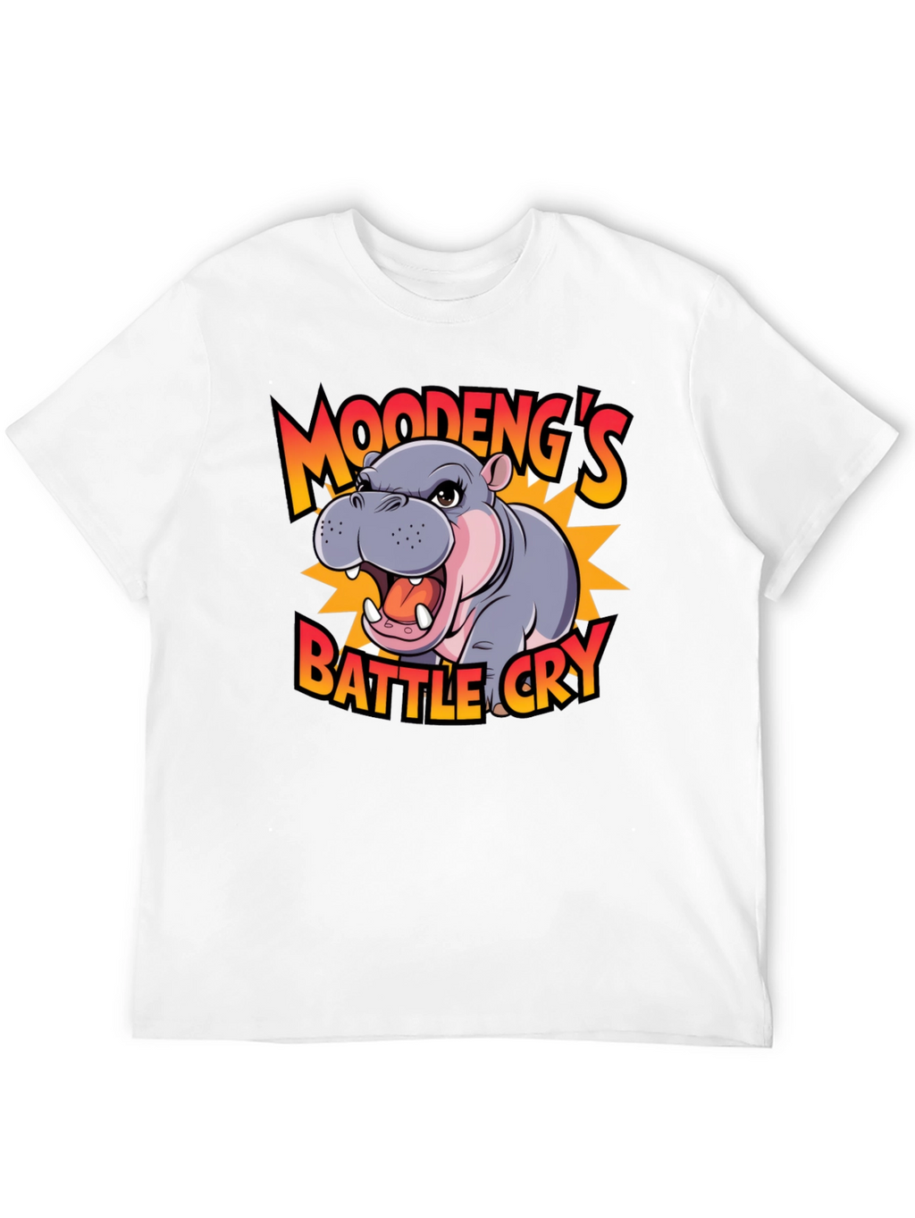 Moodengs Battle Cry Graphic Tee - Black