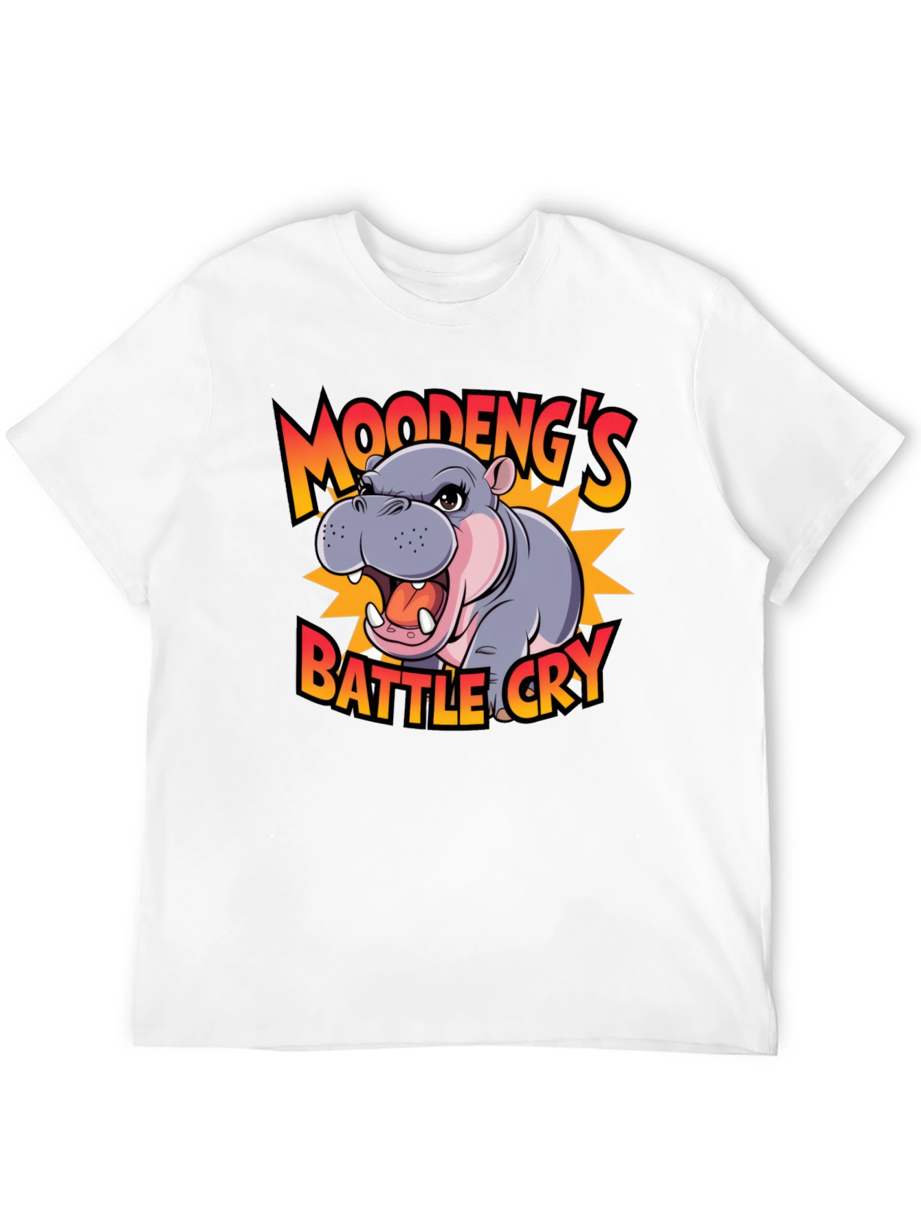 Moodengs Battle Cry Graphic Tee - Black