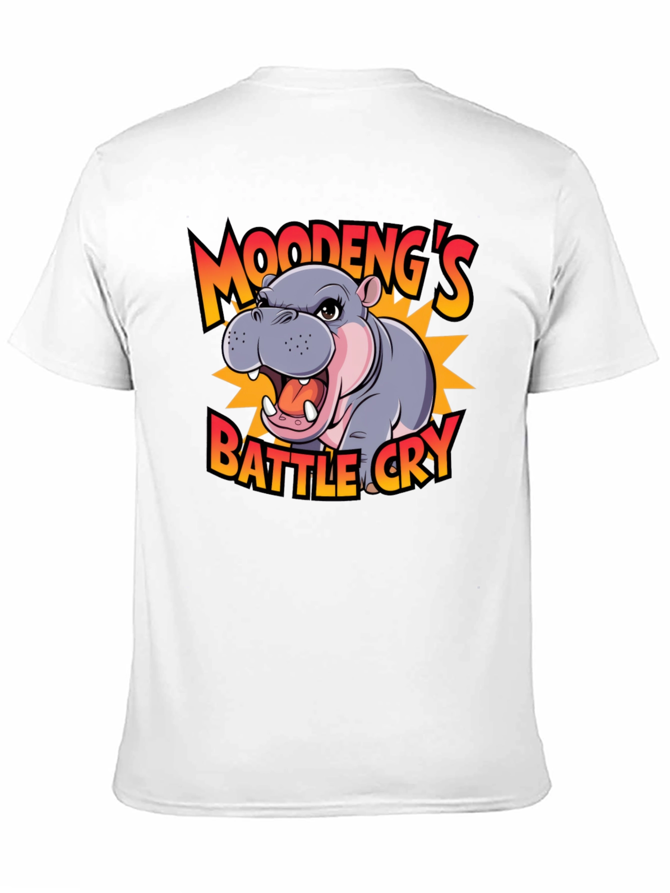Moodengs Battle Cry Graphic Tee - Black