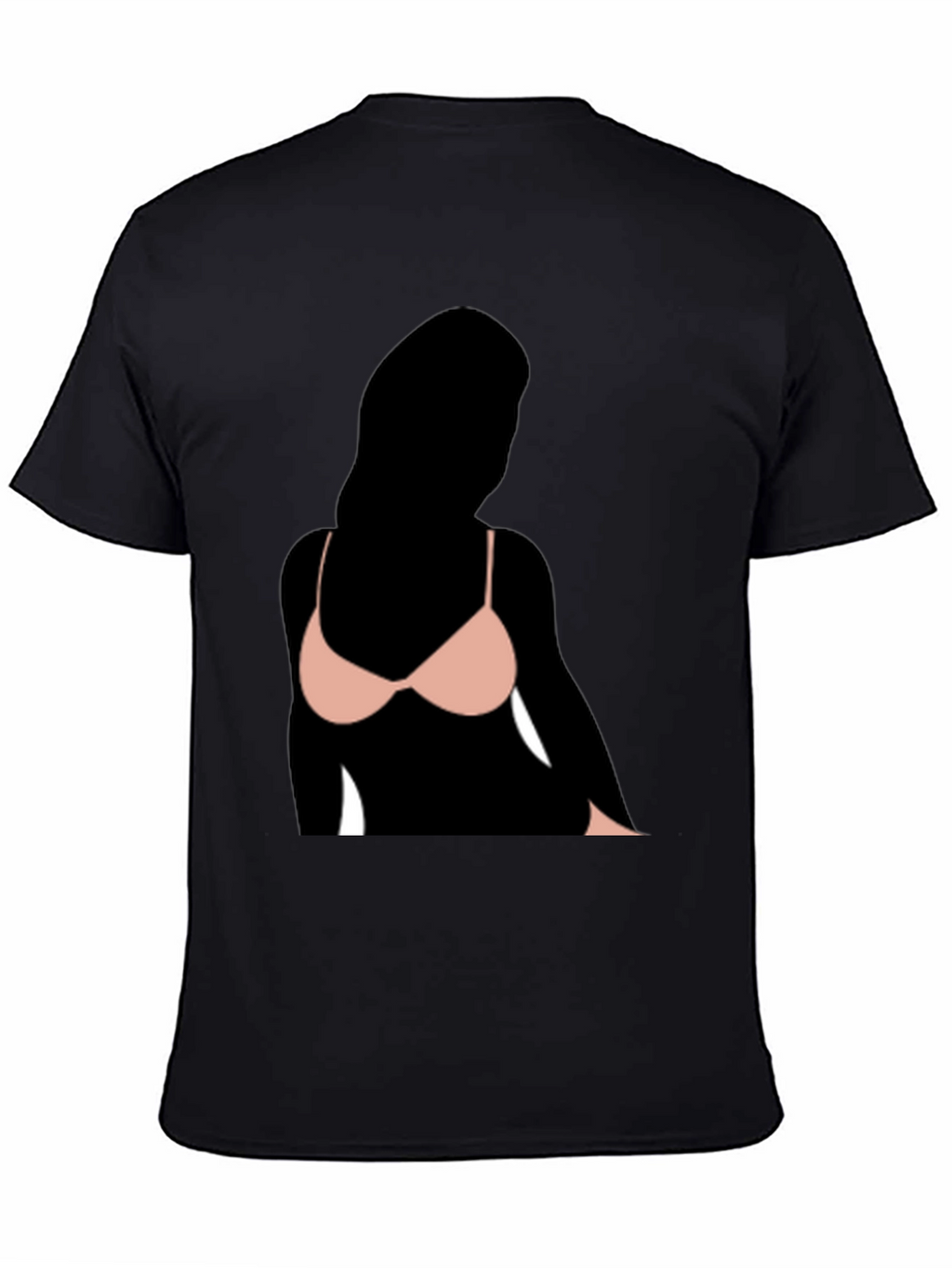 Black T-Shirt with Graphic Print
