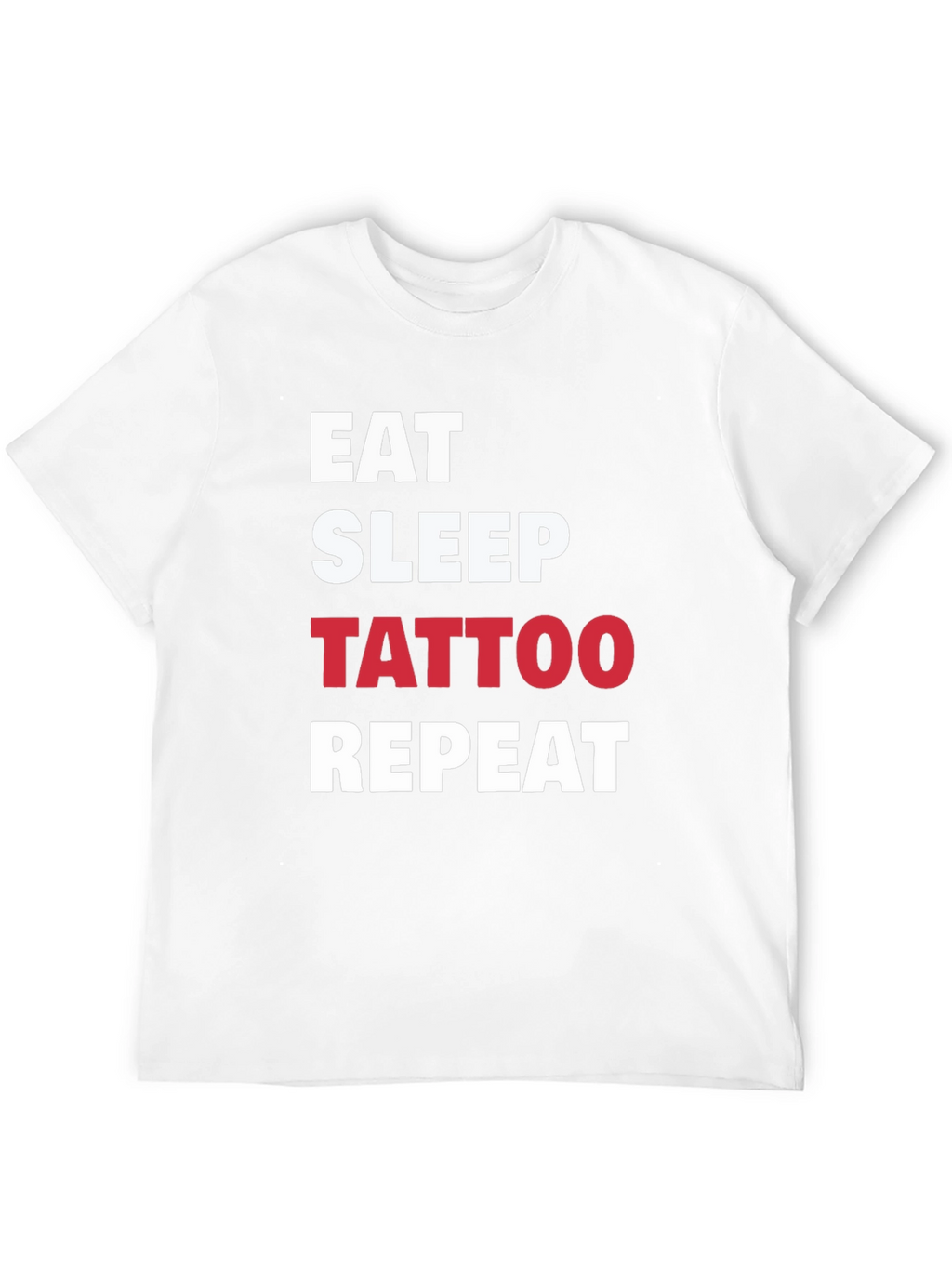 Eat Sleep Tattoo Repeat Black T-Shirt
