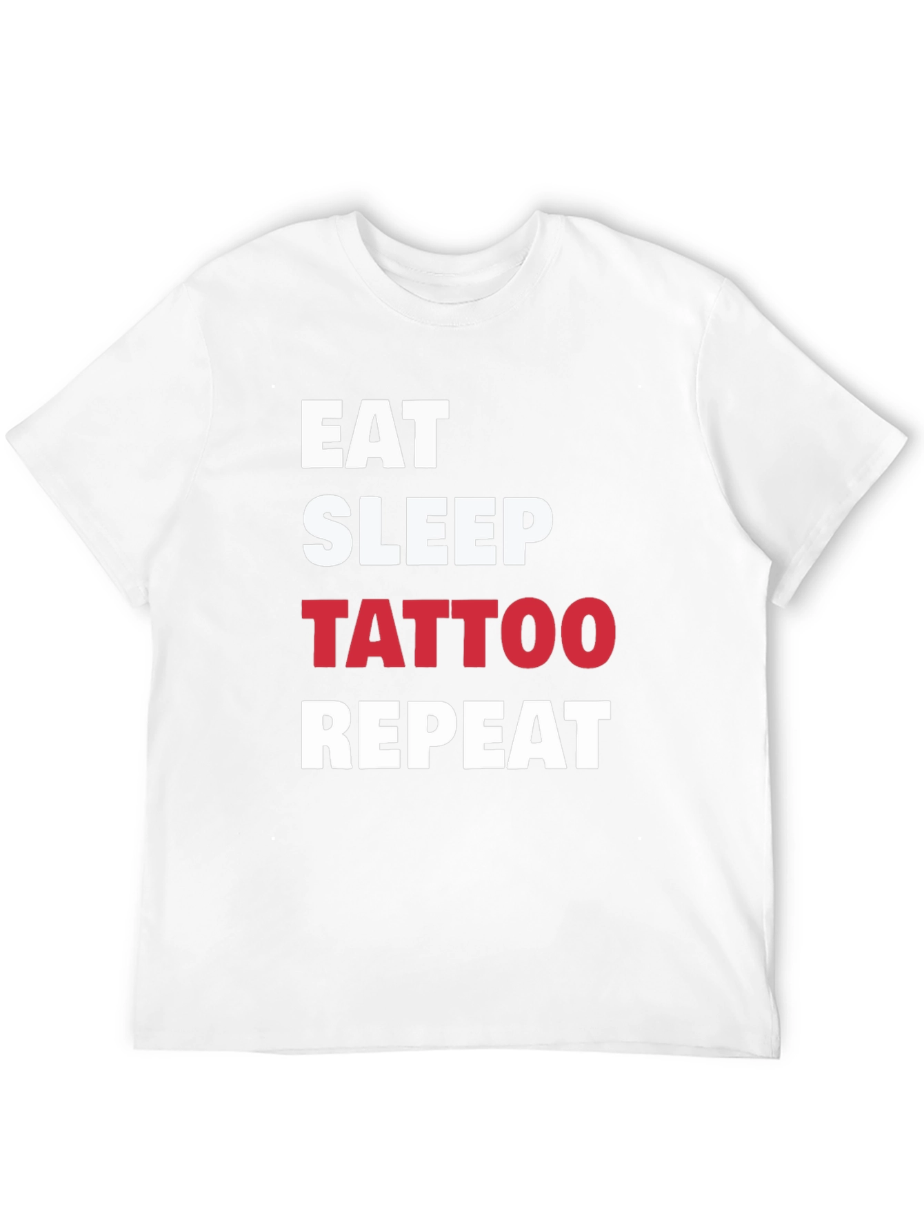 Eat Sleep Tattoo Repeat Black T-Shirt