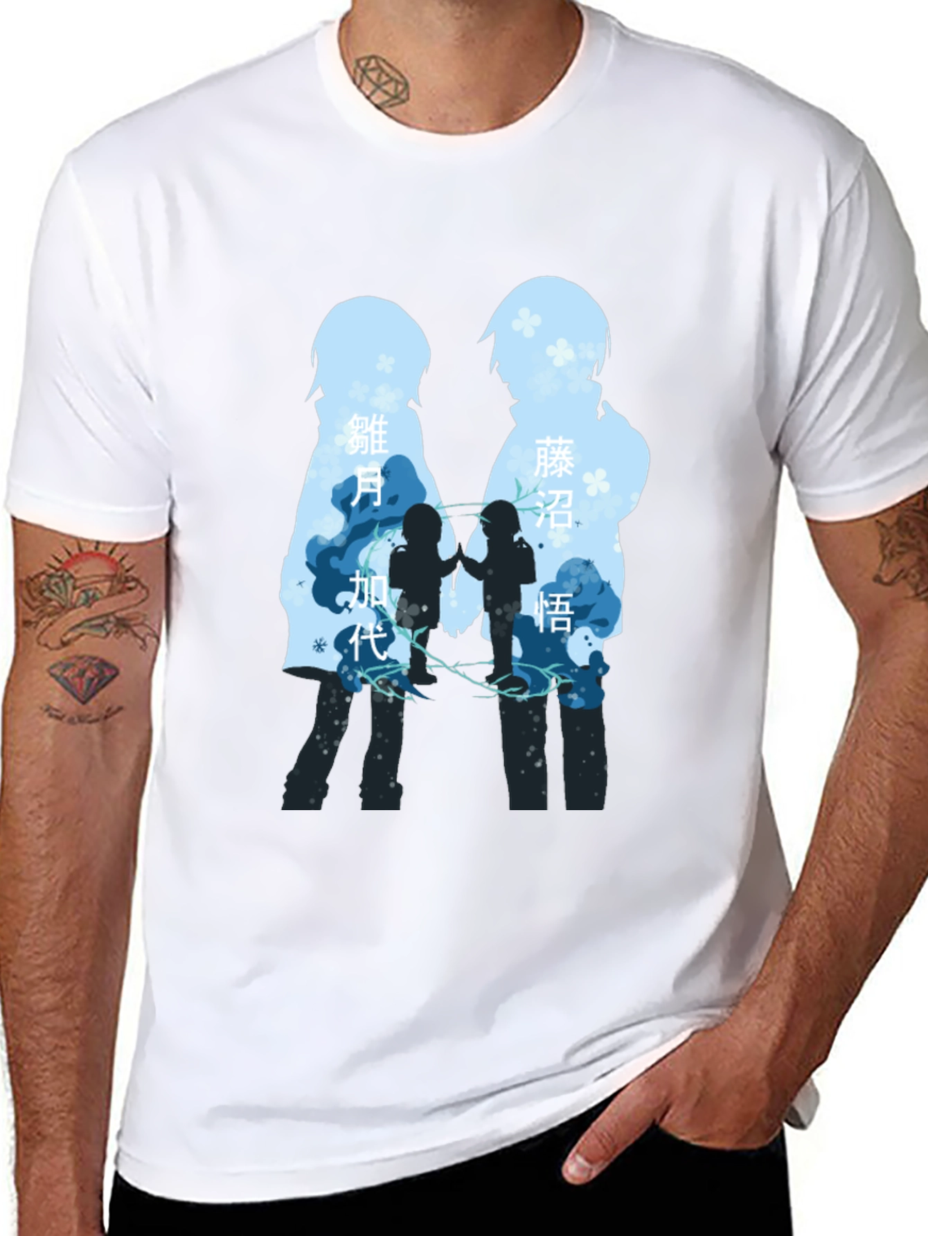 Anime Silhouette T-Shirt - Stylish Graphic Tee