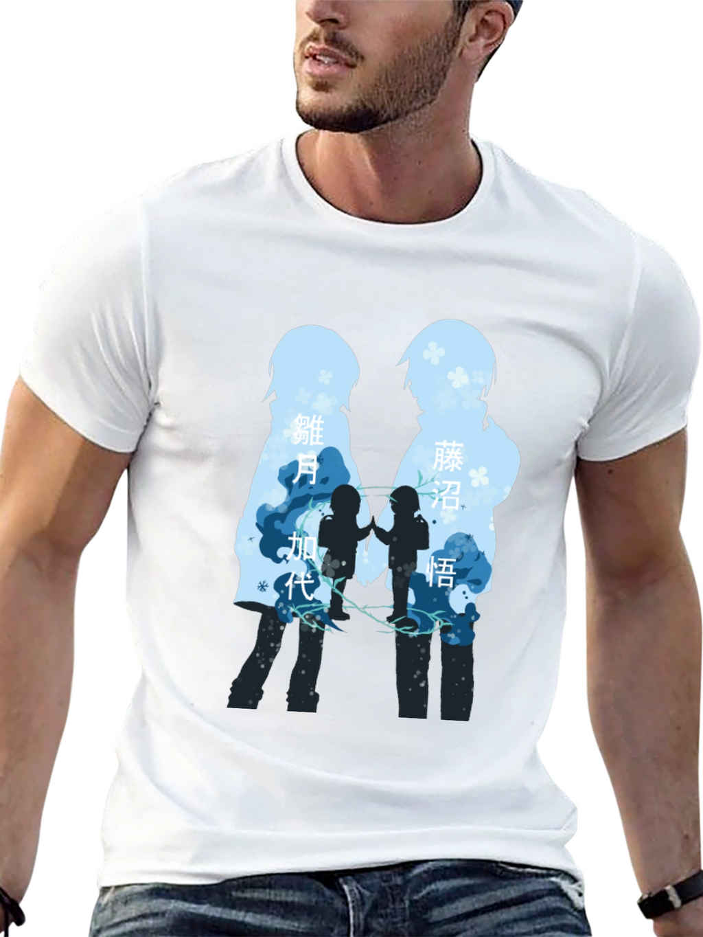 Anime Silhouette T-Shirt - Stylish Graphic Tee