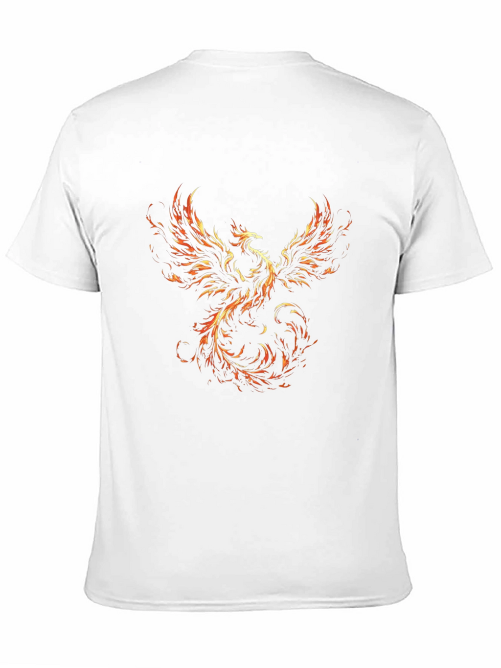 Fiery Phoenix Graphic Black T-Shirt