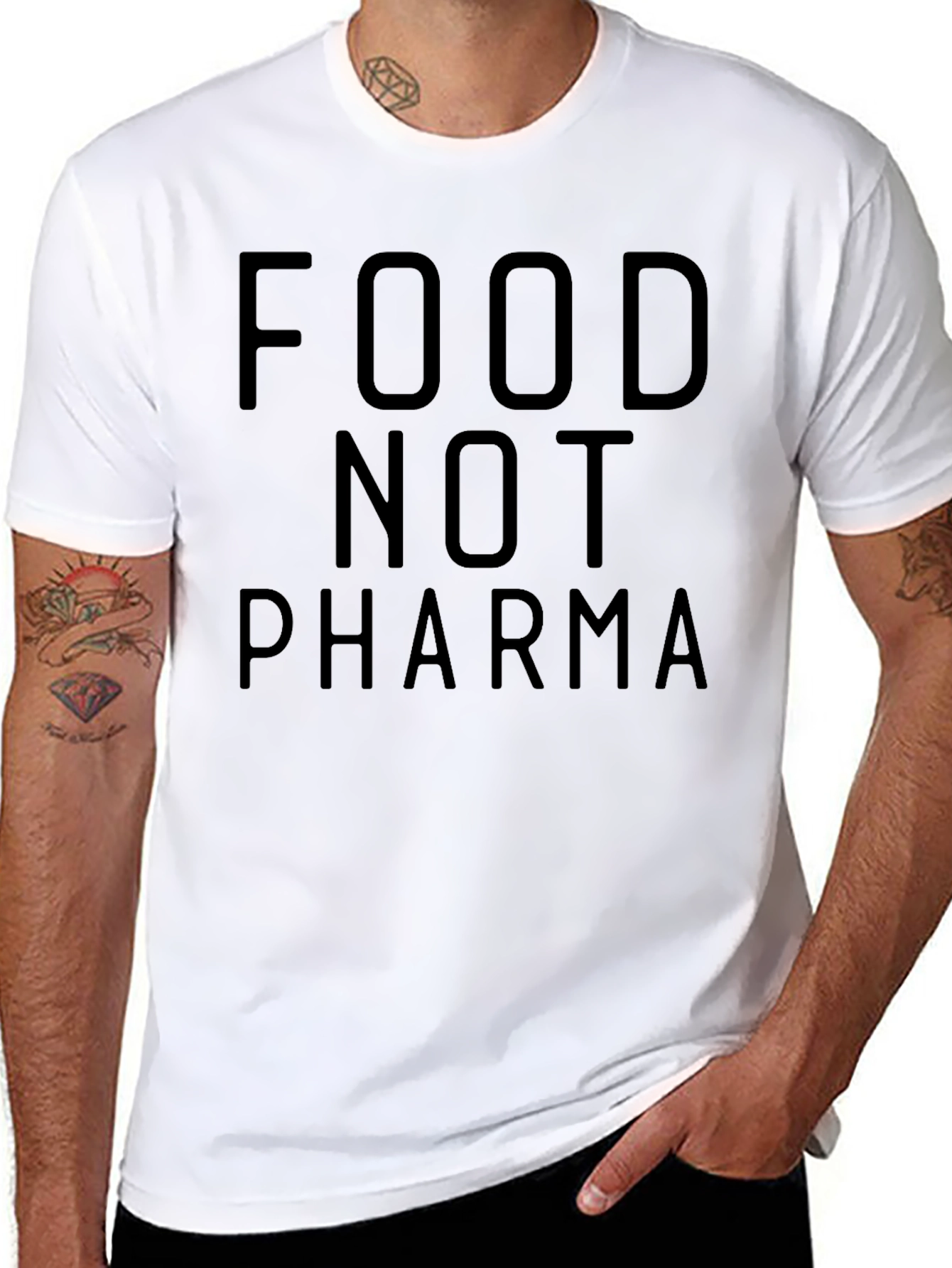 Food Not Pharma Graphic Tee